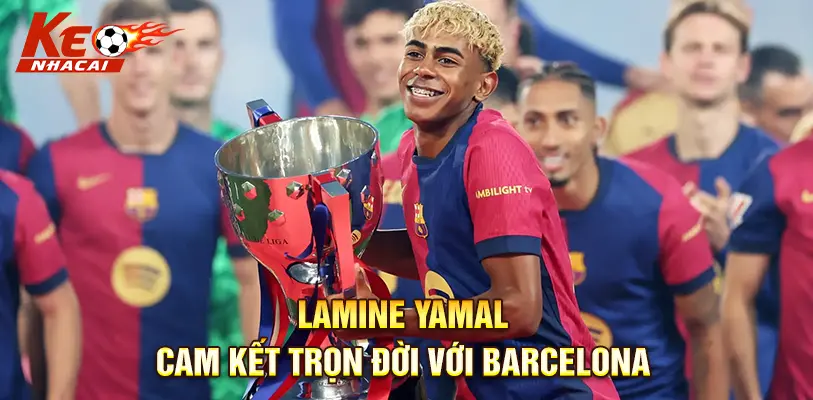 Yamal ăn mừng trong màu áo Barca