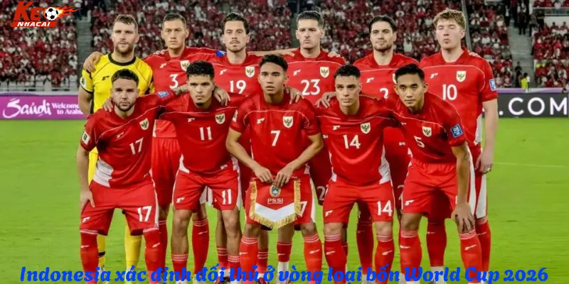 Indonesia xác định đối thủ ở vòng loại bốn World Cup 2026